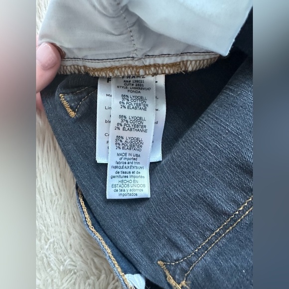 Frame Denim Revolve Le High Skinny Jeans Raw Edge Hem
Ankle Slit Fonda Size 27 - Picture 10 of 13